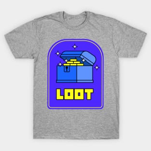 Loot treasure Video games Retro gaming T-Shirt